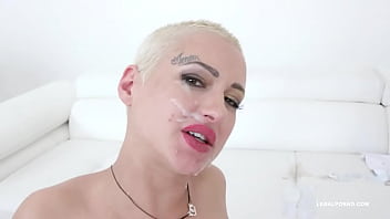 L. Glams has black feeling & takes two cocks in the ass IV453