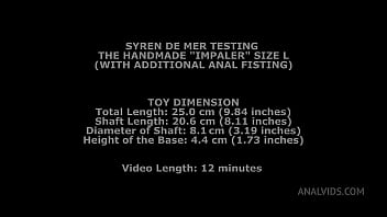 Syren De Mer Testing The Handmade Impaler Size L (With Additional Anal Fisting) TWT083